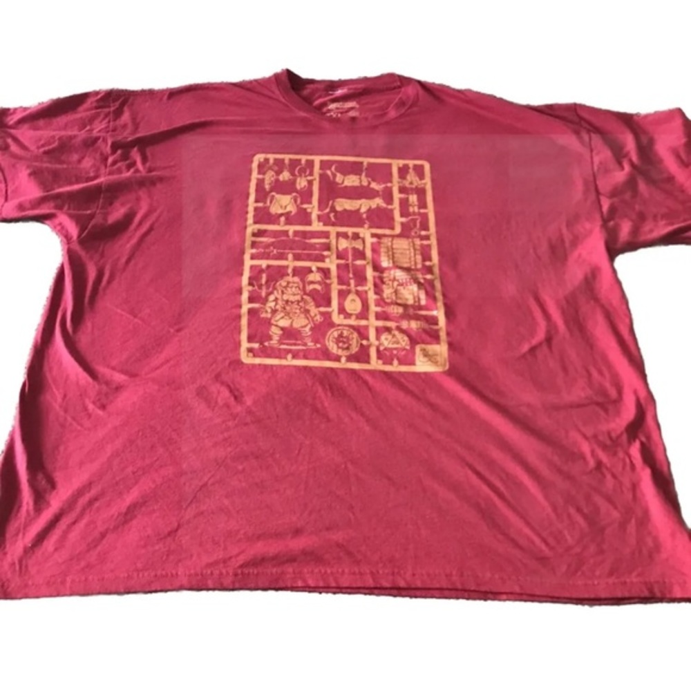 Vtg Dungeons and Dragons Lootwear TShirt Mens Size 5XL‎ Red
